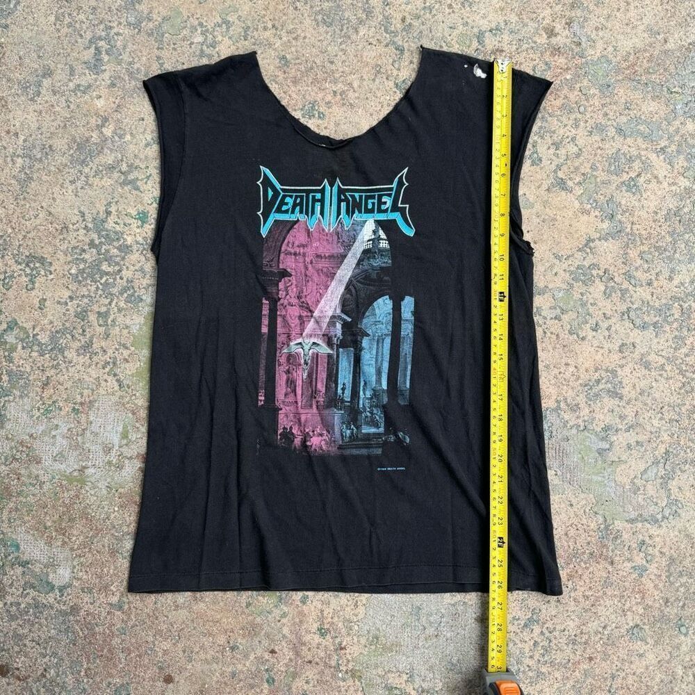 RARE 1989 Death Angel Disturbing America Thrashed Vintage Band Shirt